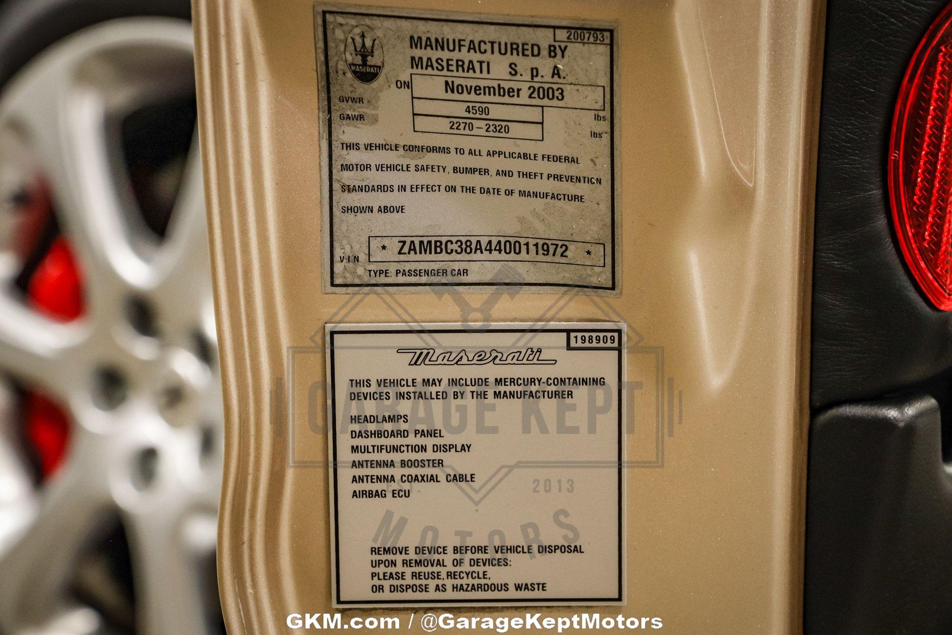 2004 Maserati Cambiocorsa 130