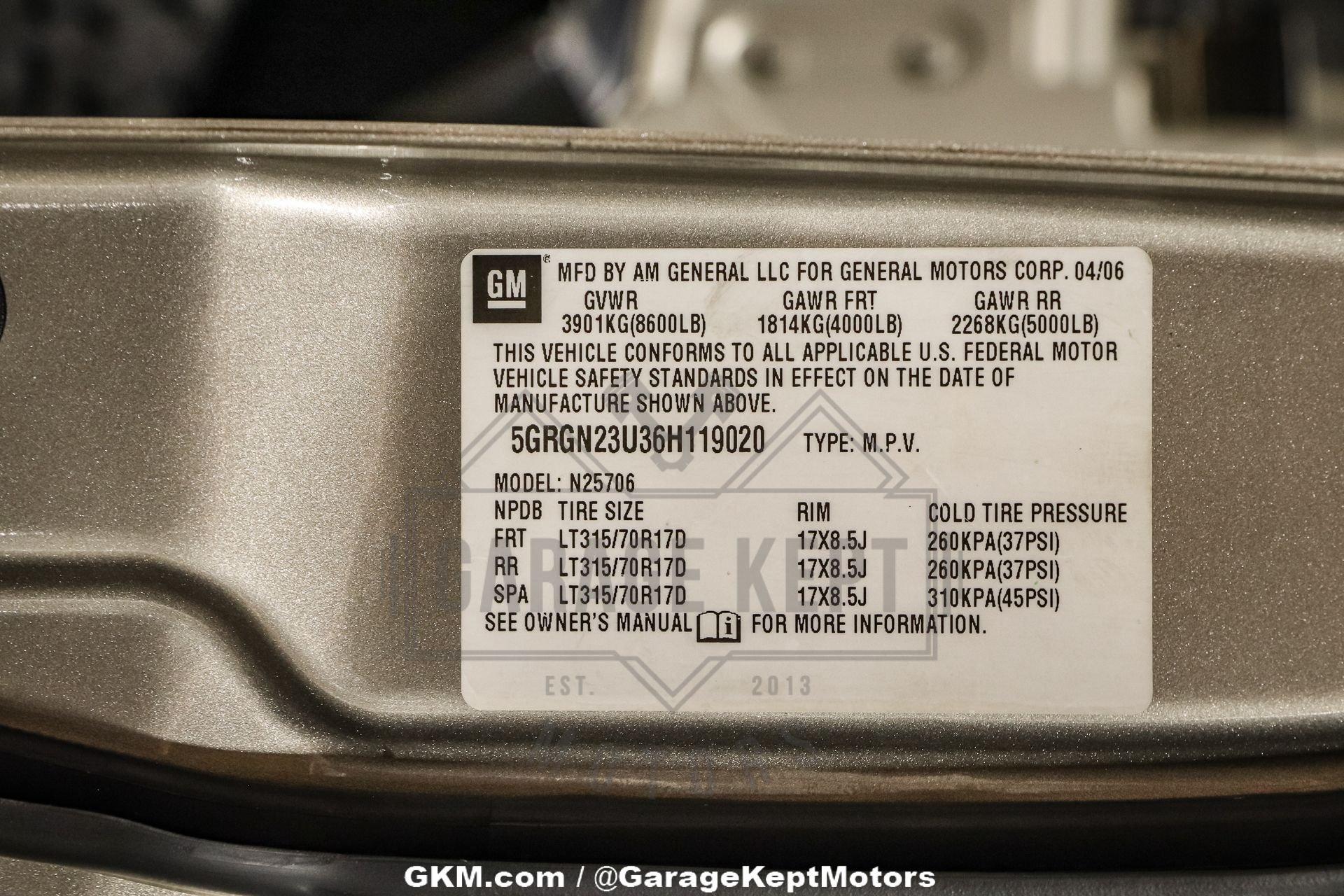 2006 Hummer H2 143