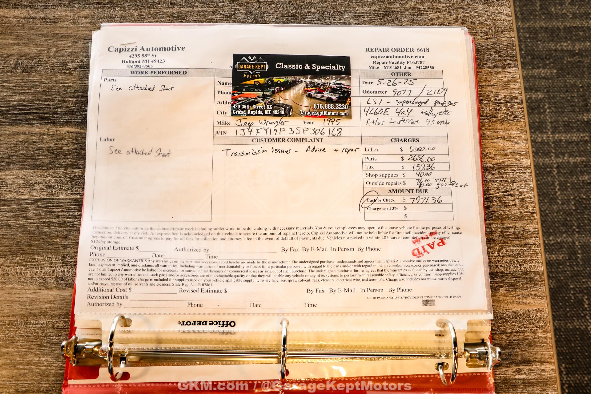 1995 Jeep Wrangler 167