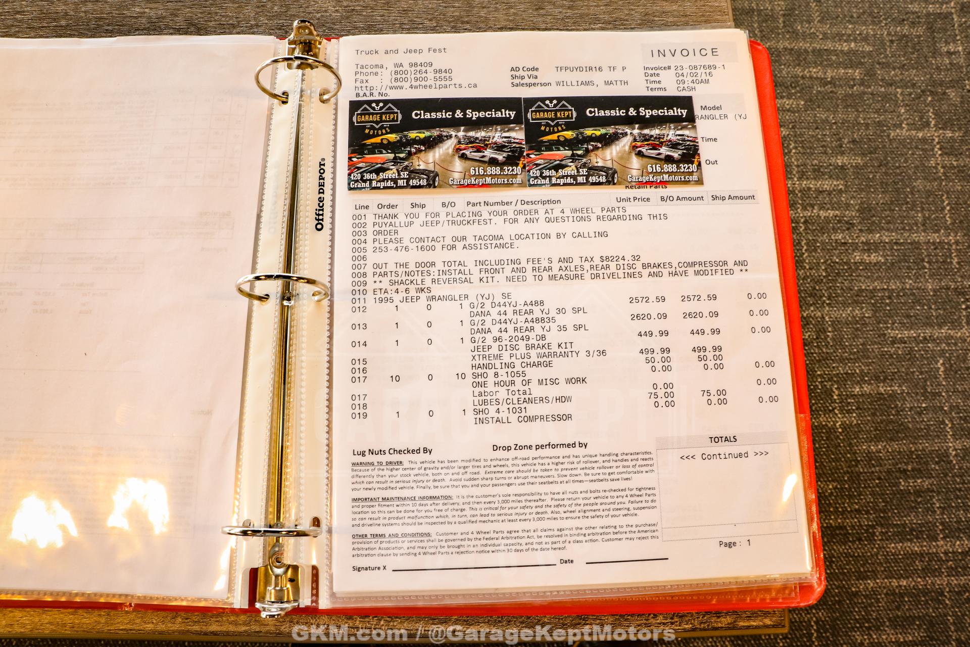 1995 Jeep Wrangler 170