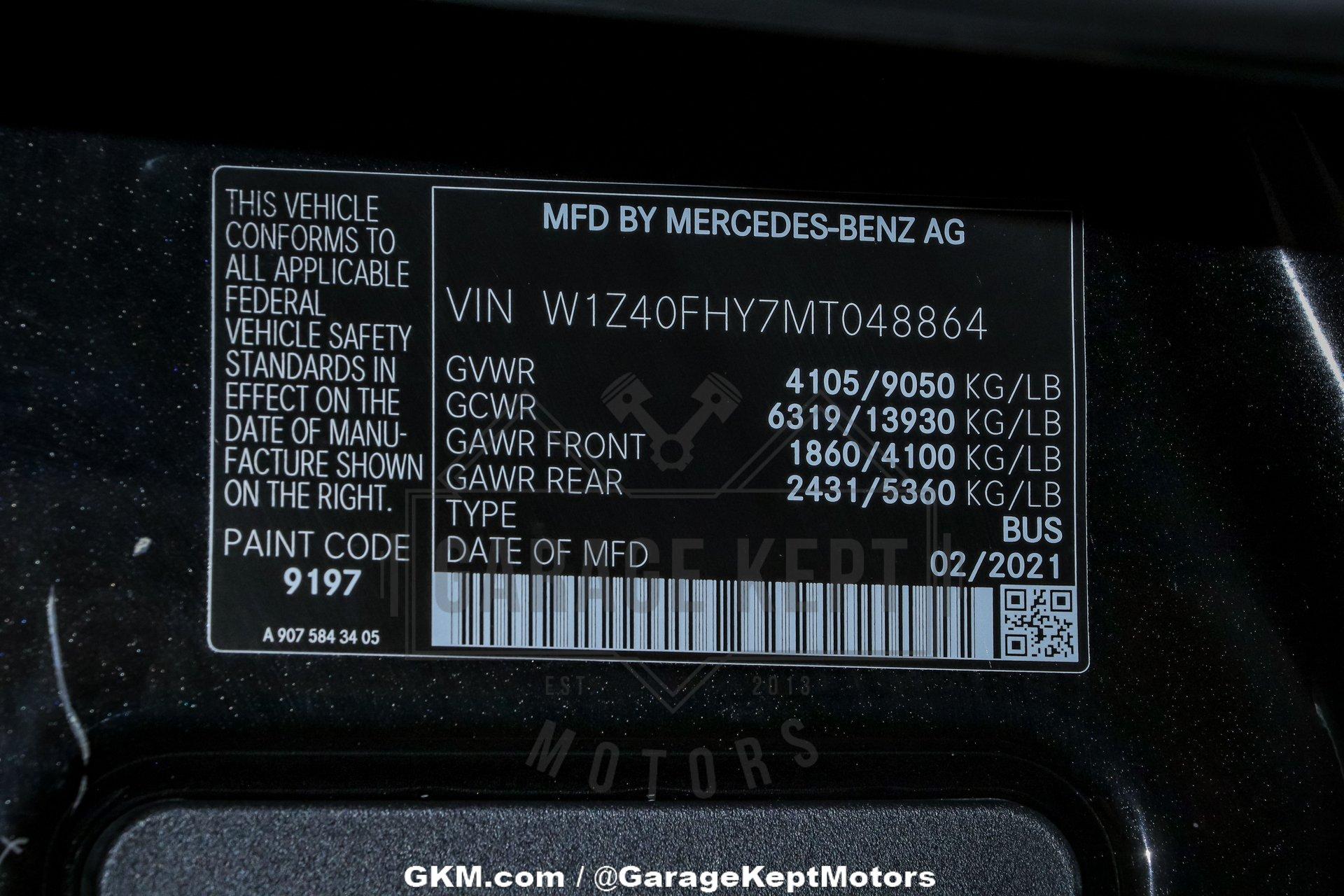 2021 Mercedes-Benz Sprinter 191