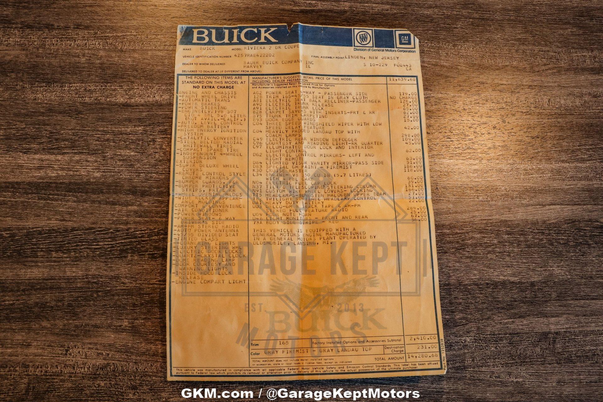 1980 Buick Riviera 157