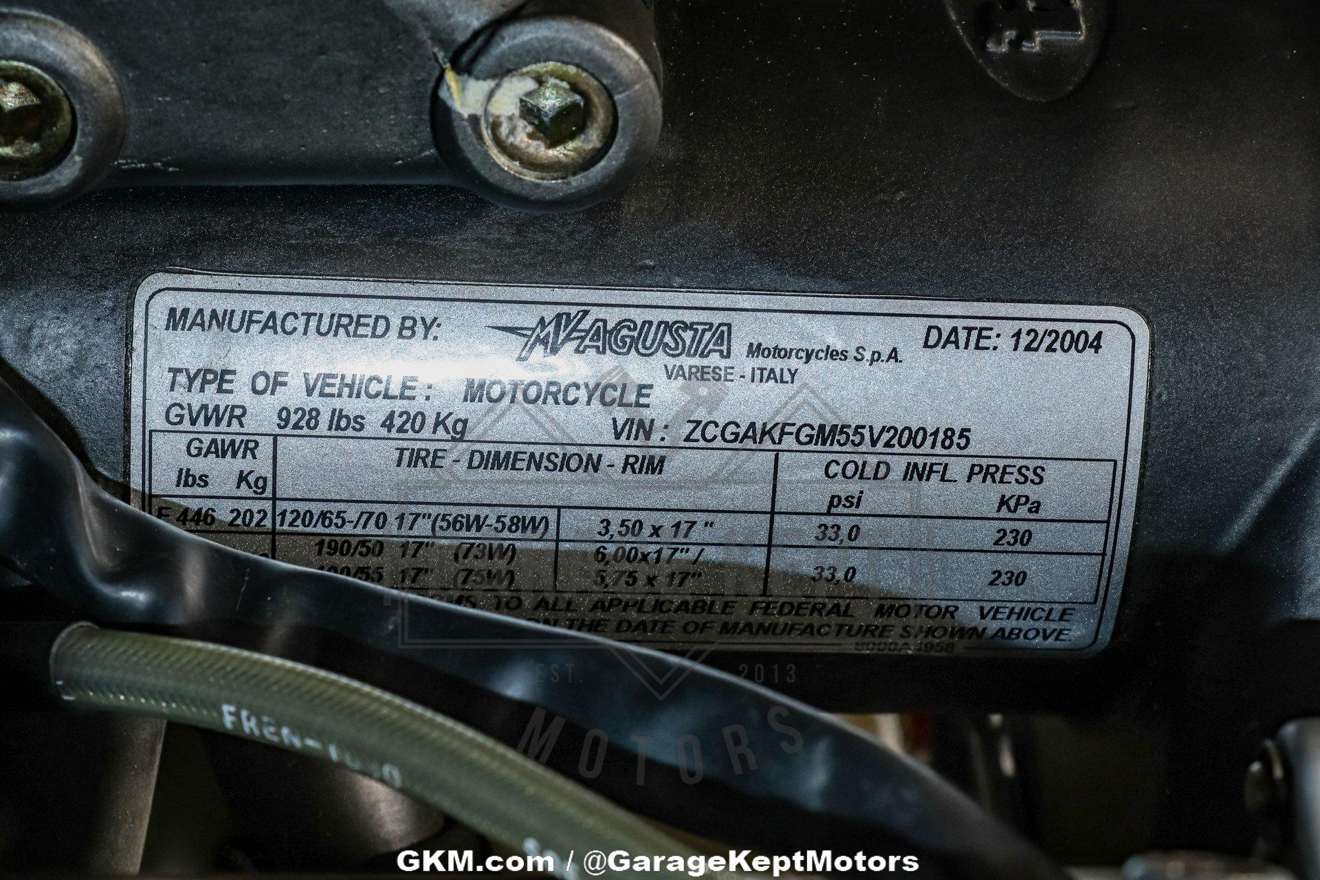 2005 MV Agusta F4 1000 63