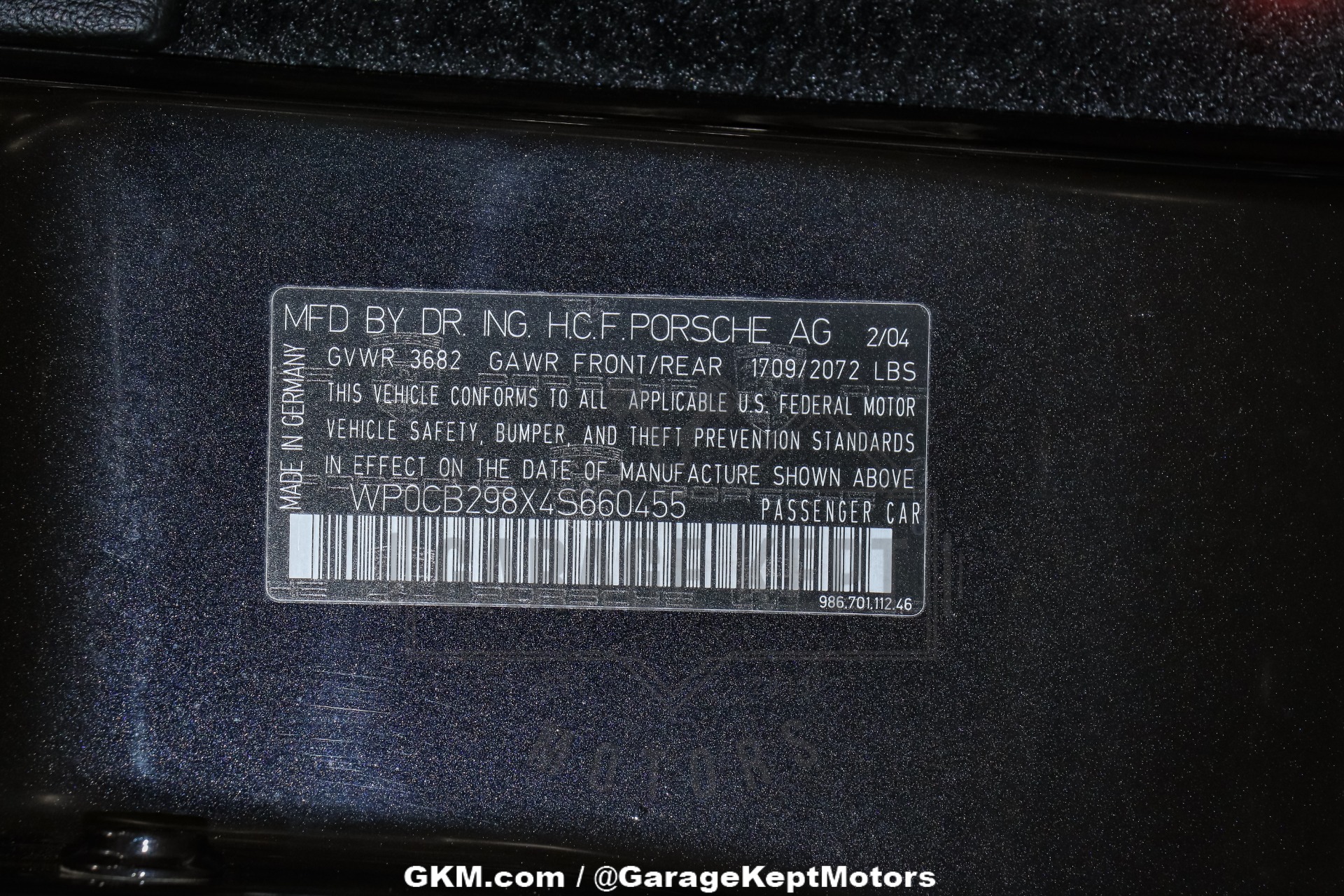 2004 Porsche Boxster 122