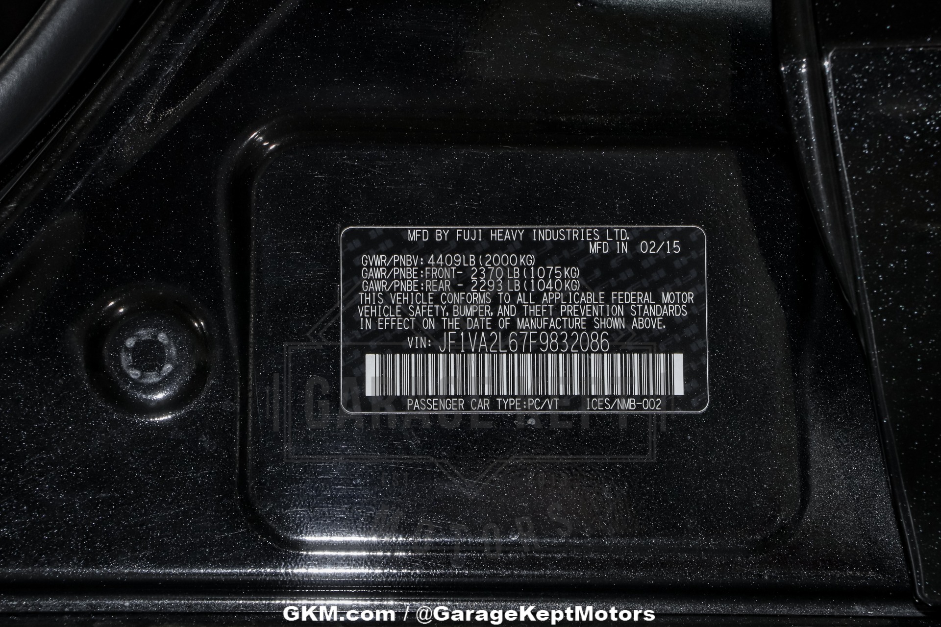 2015 Subaru WRX STI 232