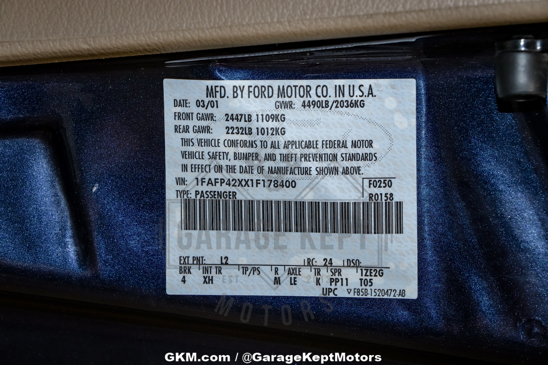 2001 Ford Mustang 142