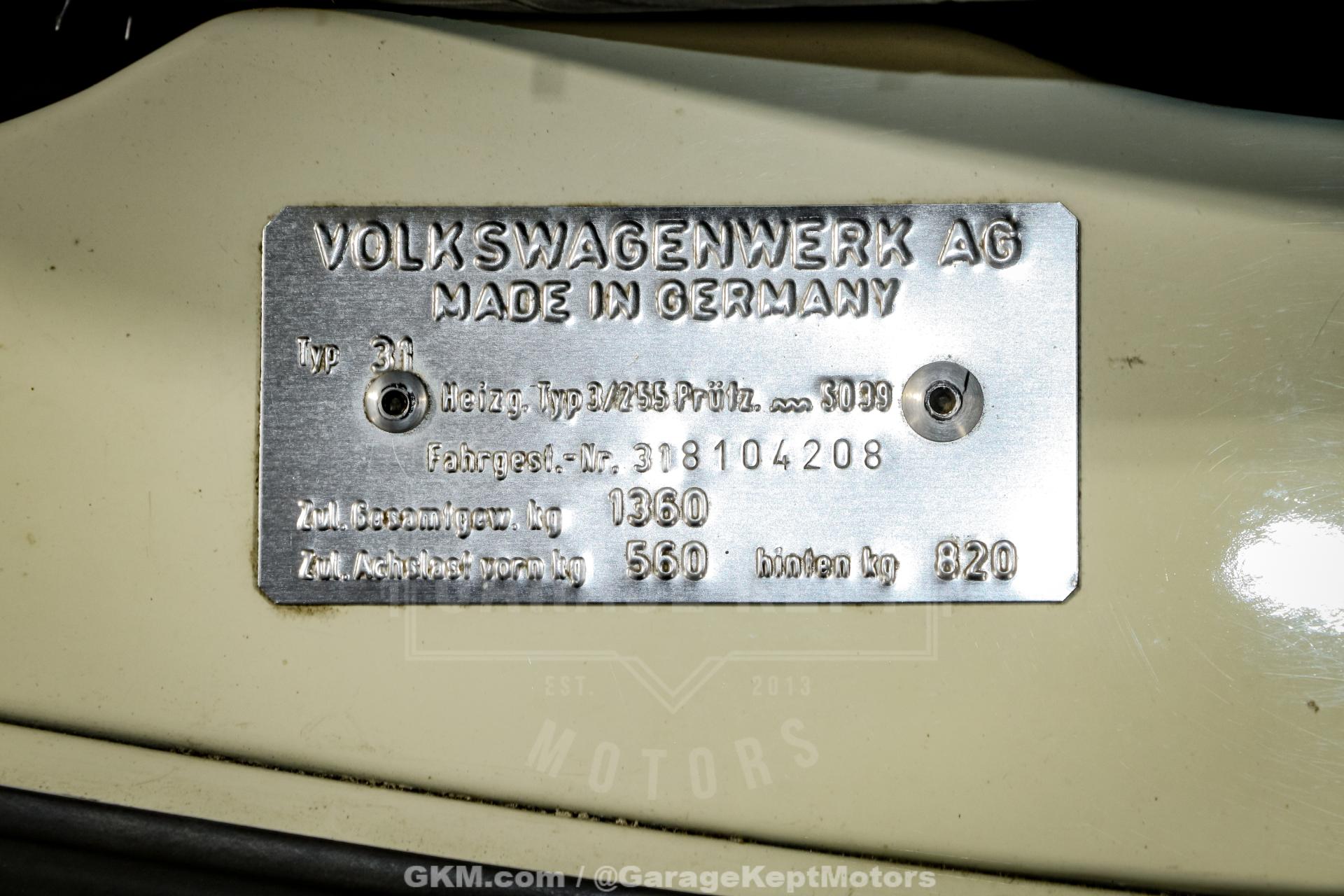 1968 Volkswagen Type 3 121