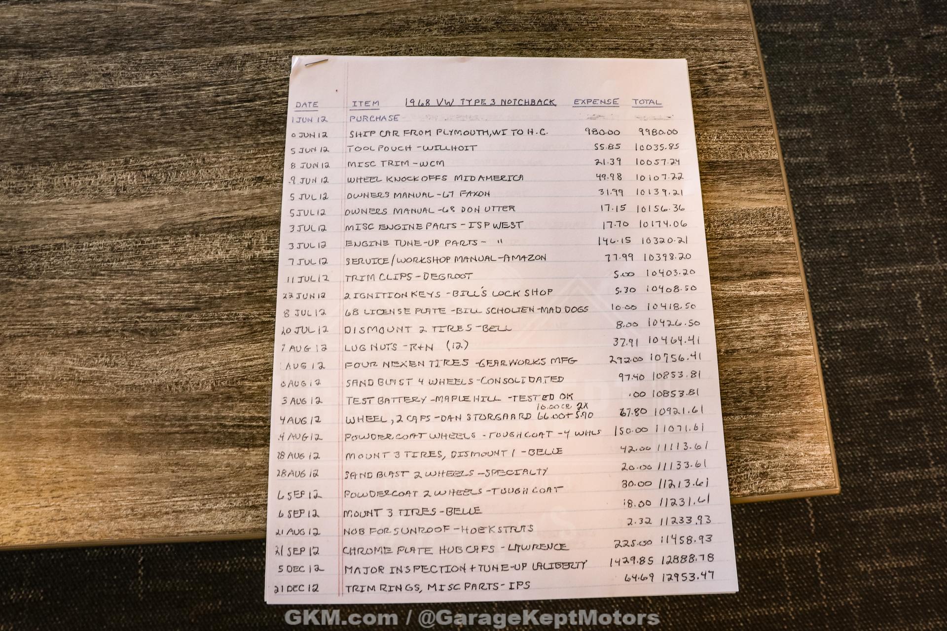 1968 Volkswagen Type 3 160