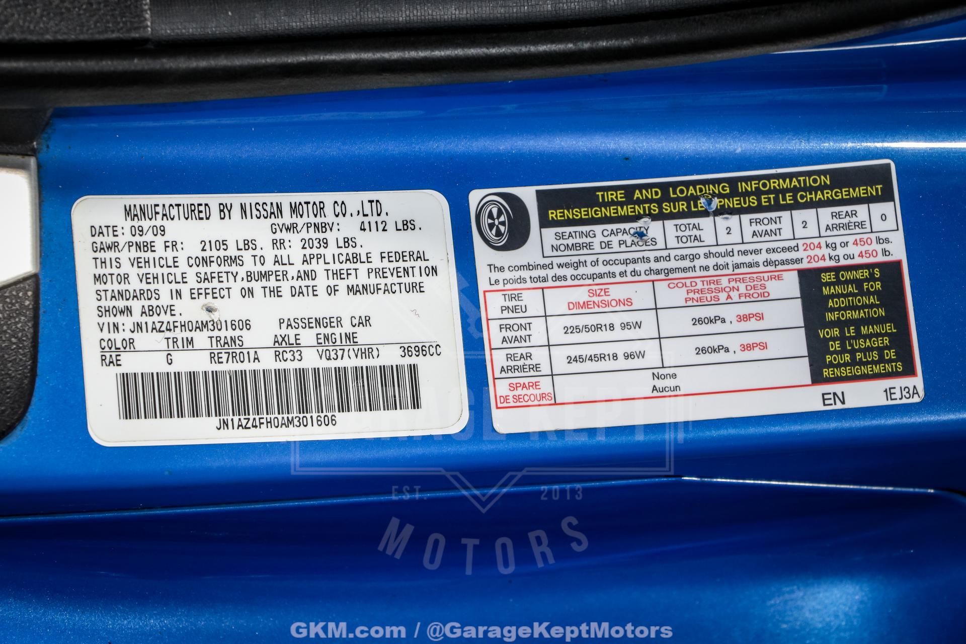 2010 Nissan 370Z 168