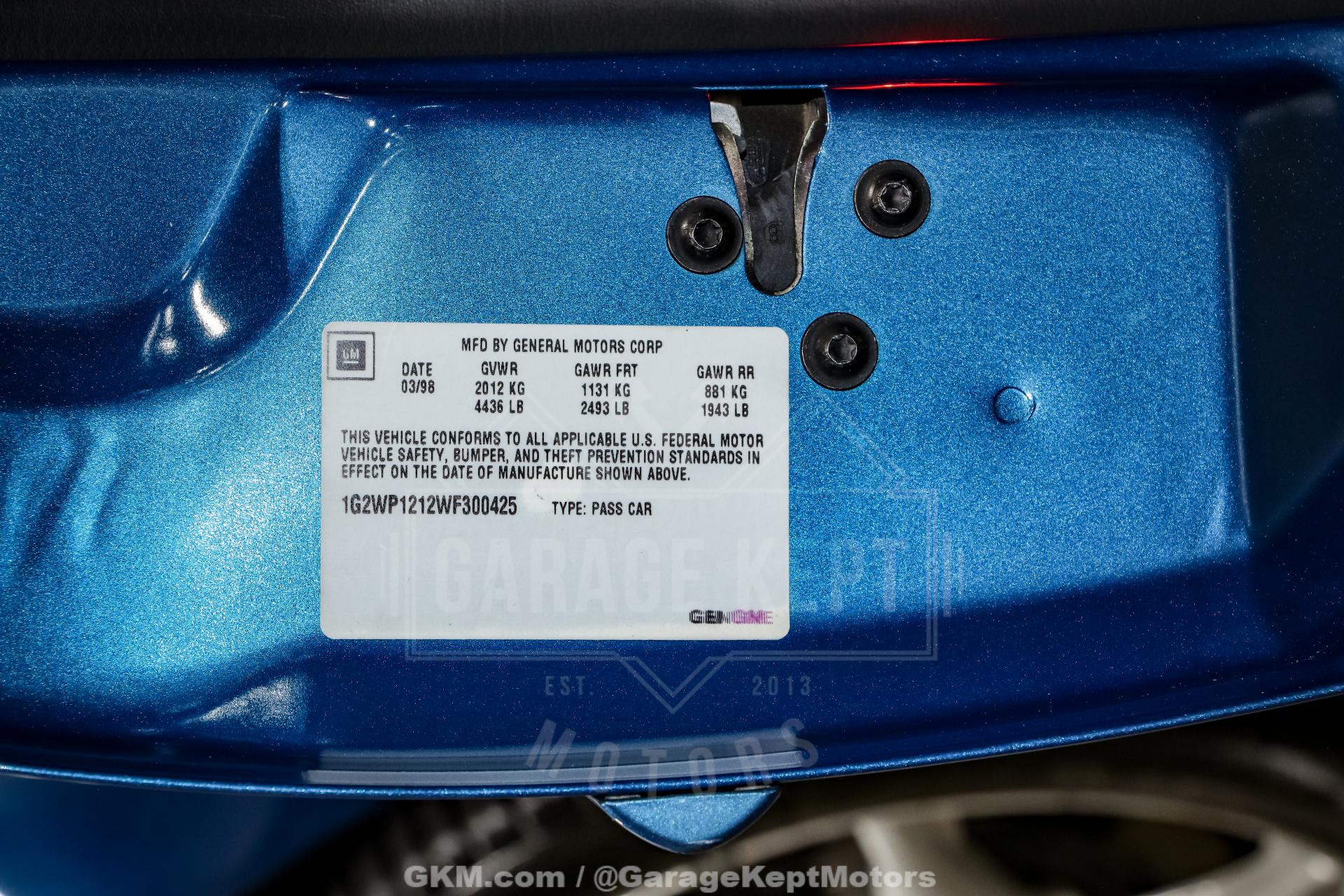 1998 Pontiac Grand Prix 132