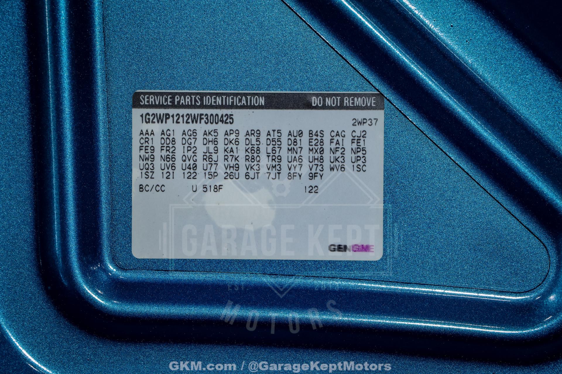 1998 Pontiac Grand Prix 89