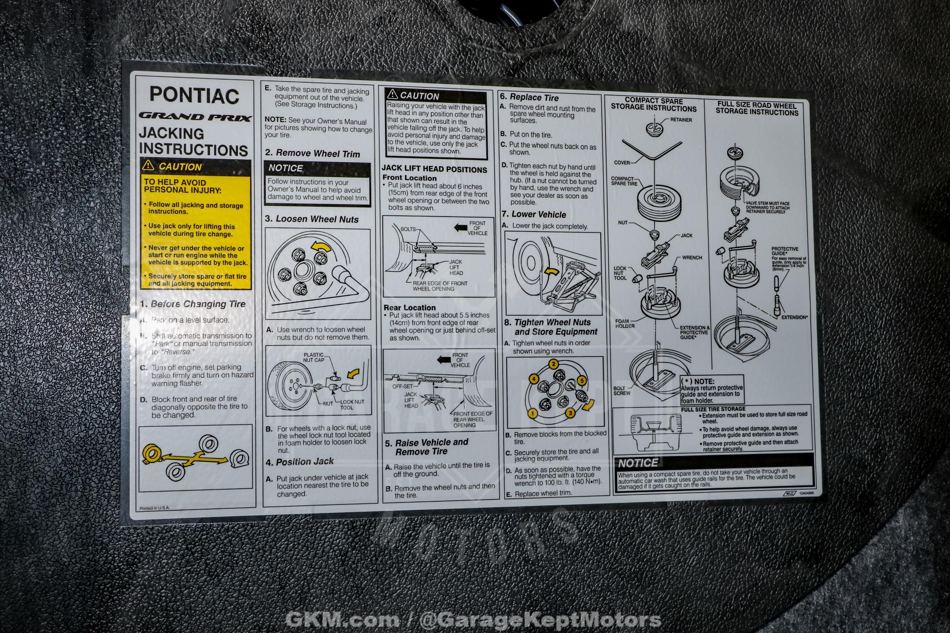 1998 Pontiac Grand Prix 93