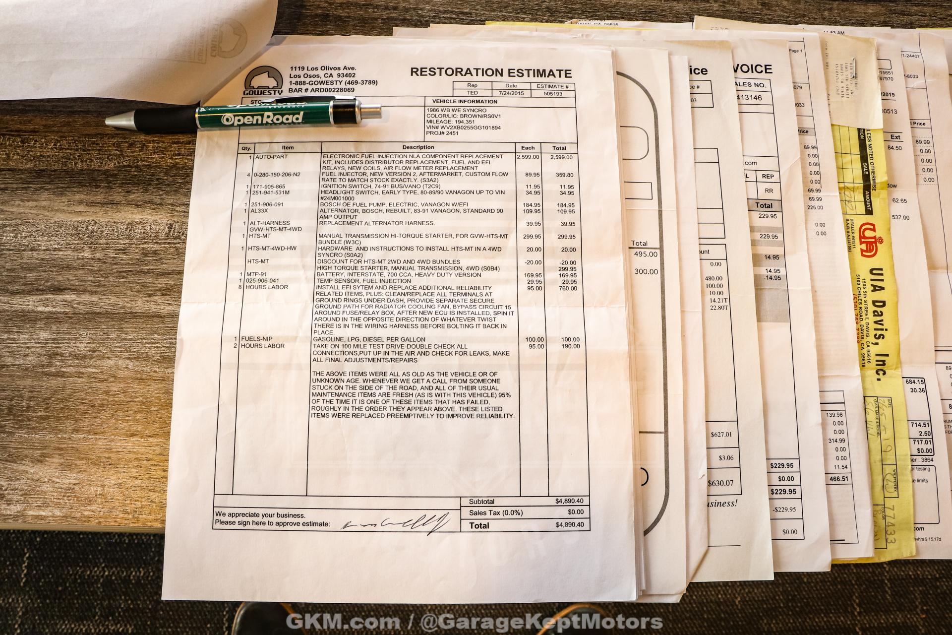 1986 Volkswagen Vanagon Westfalia Weekender Wolfsburg Syncro 207
