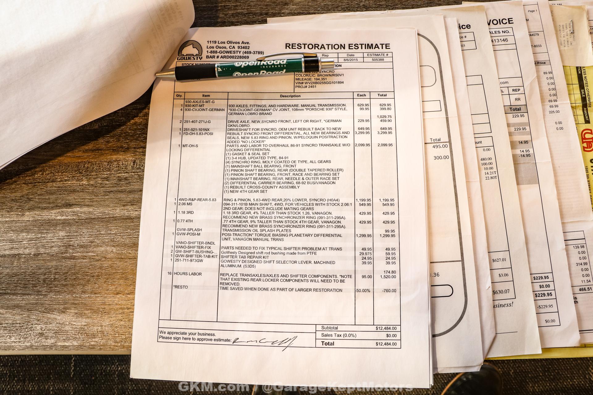 1986 Volkswagen Vanagon Westfalia Weekender Wolfsburg Syncro 217