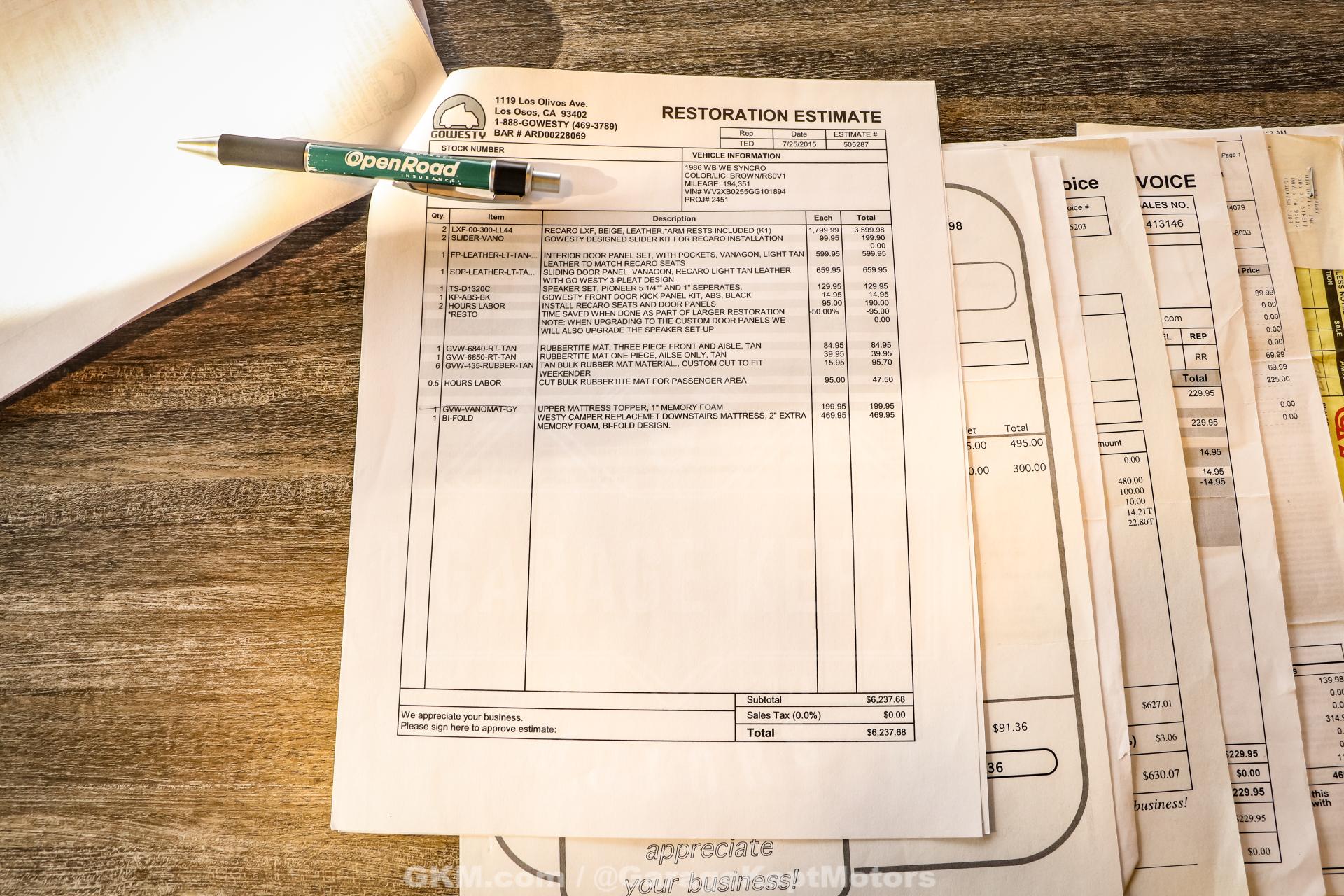 1986 Volkswagen Vanagon Westfalia Weekender Wolfsburg Syncro 222