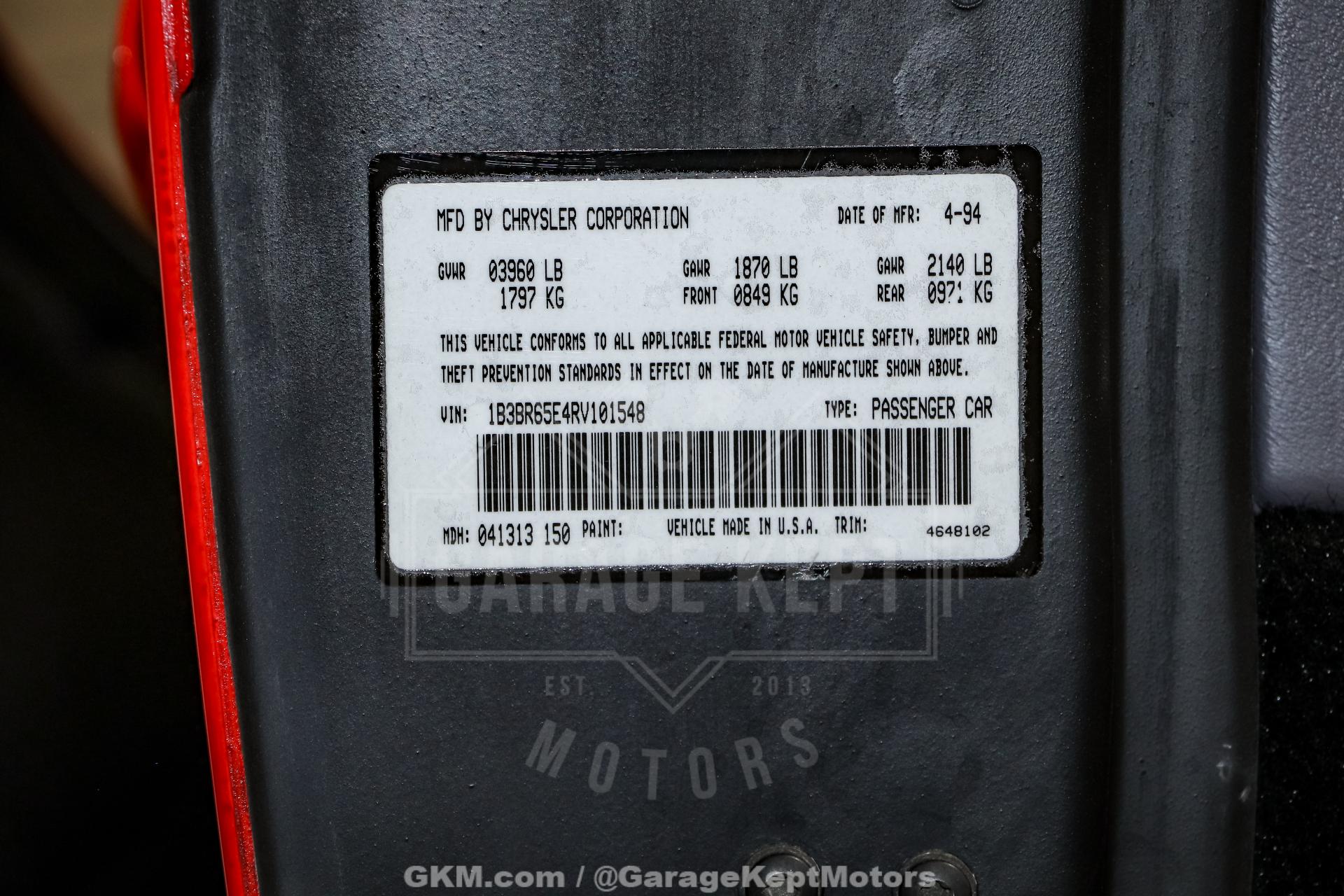 1994 Dodge Viper 124