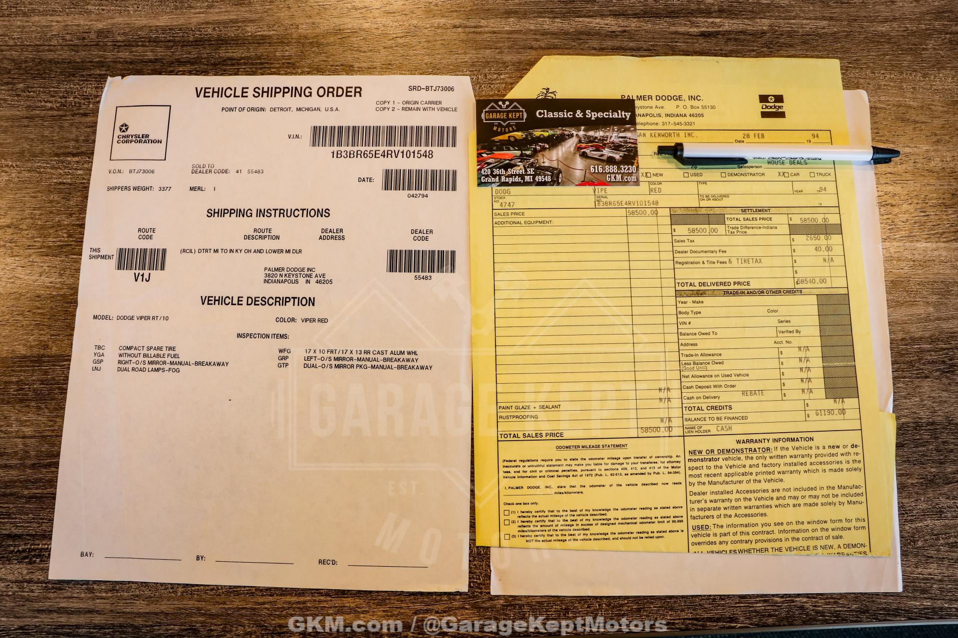 1994 Dodge Viper 173