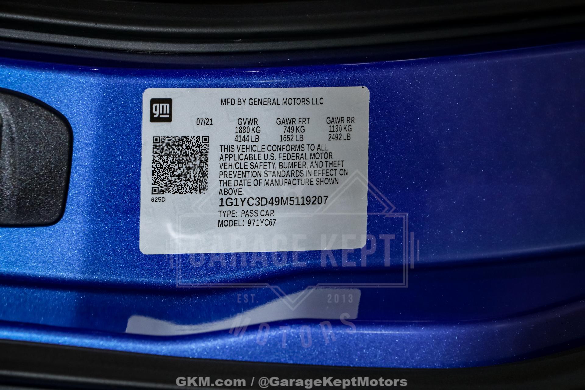 2021 Chevrolet Corvette Stingray Convertible 3LT 167