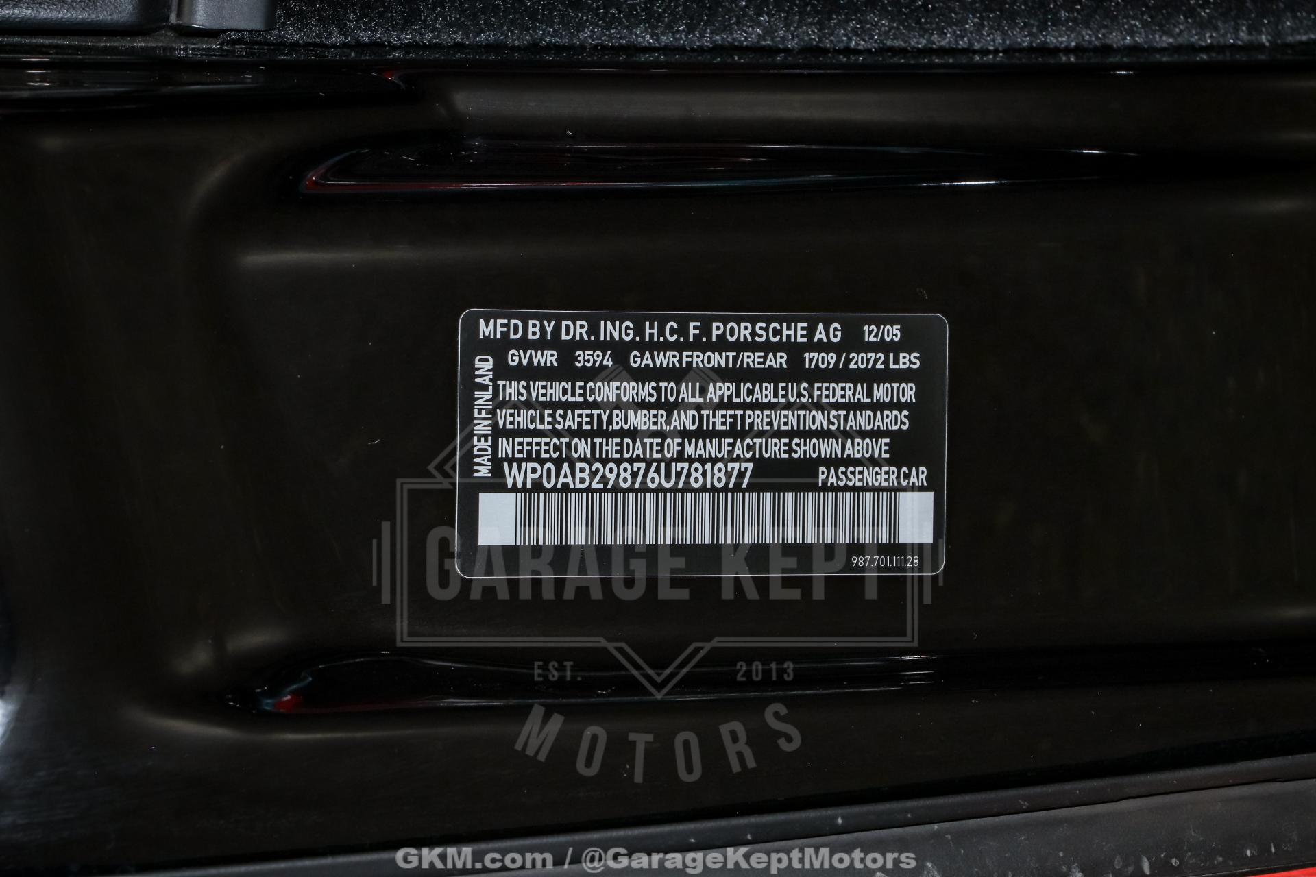 2006 Porsche Cayman 123