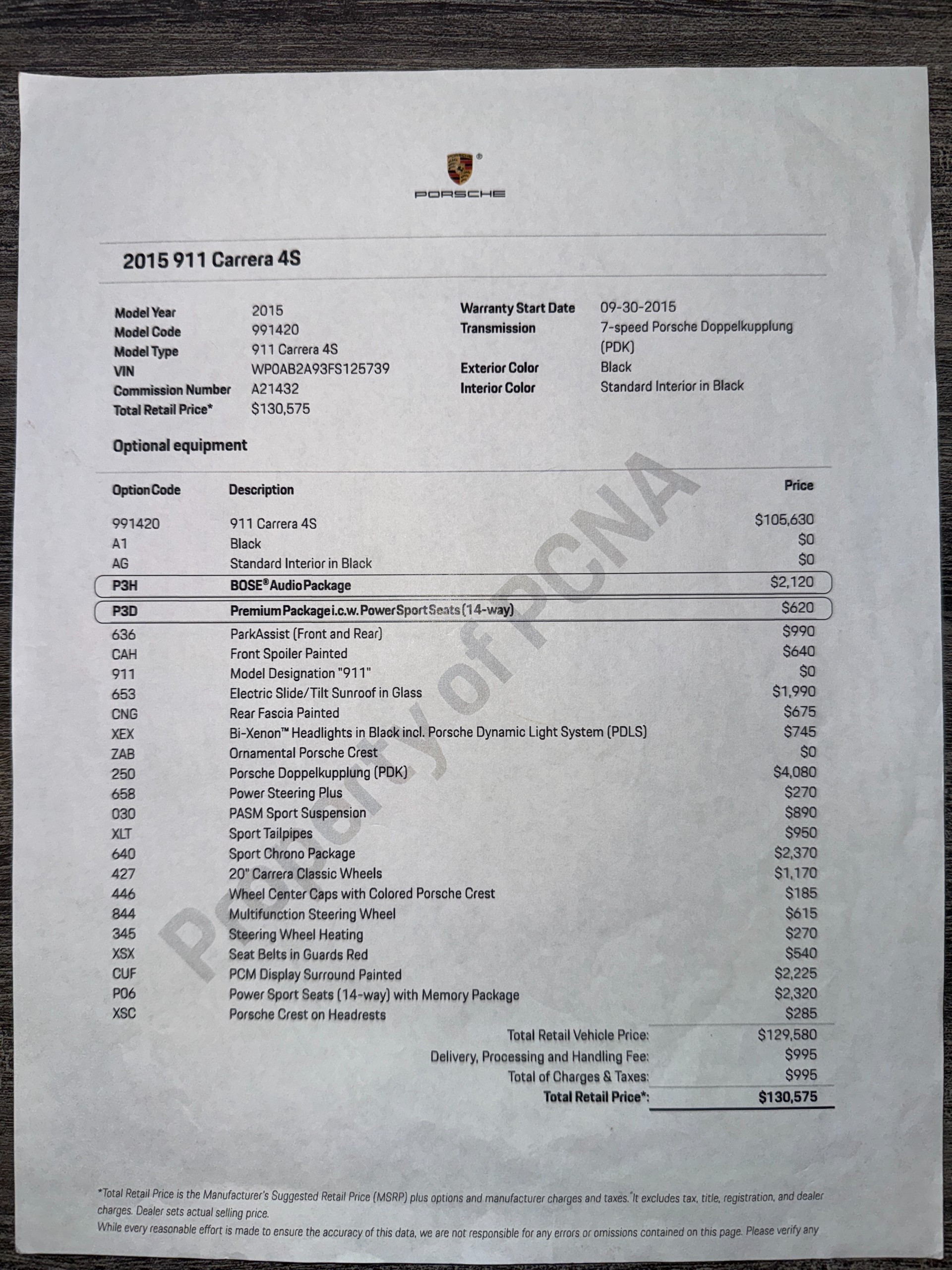 2015 Porsche 911 133
