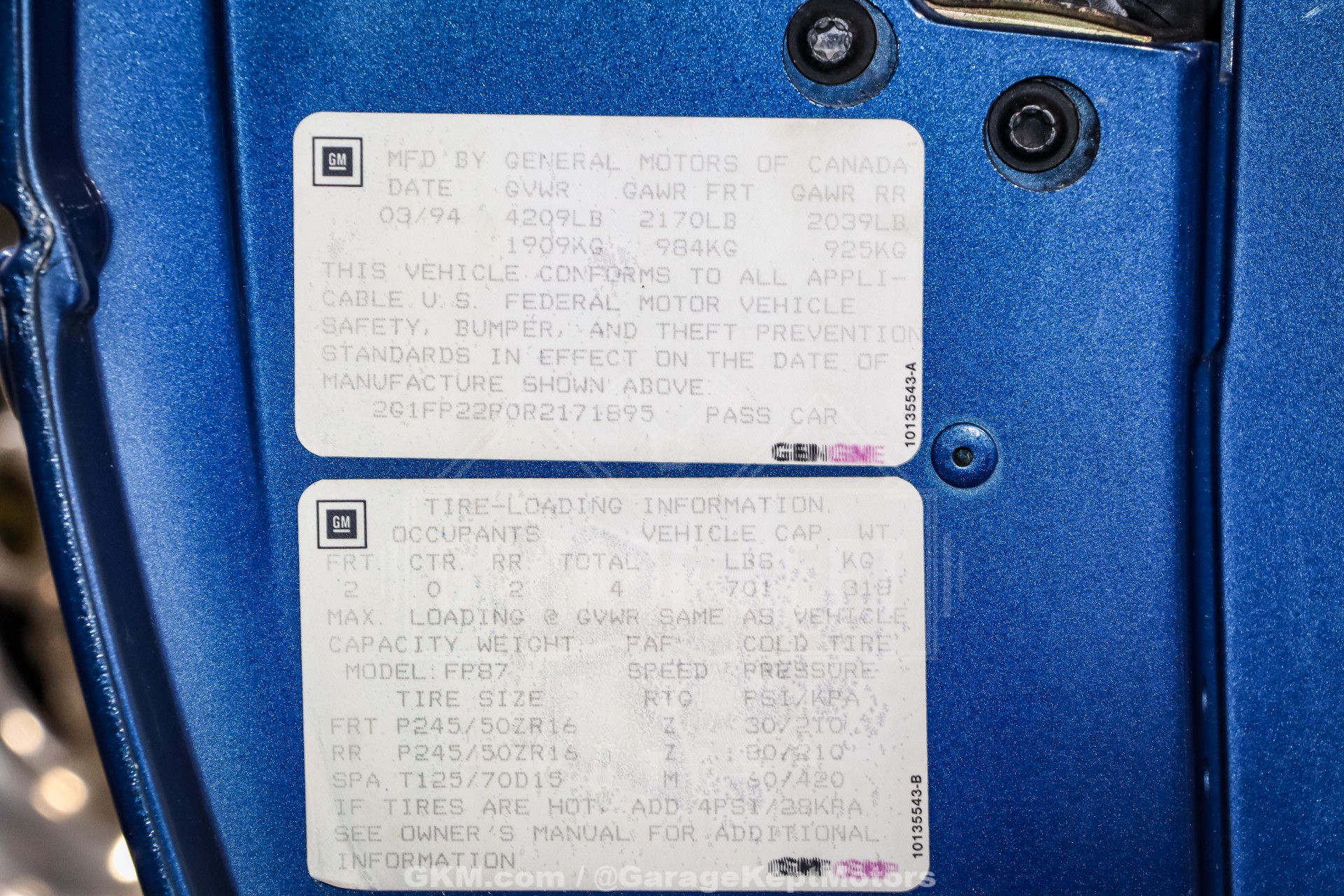 1994 Chevrolet Camaro 133