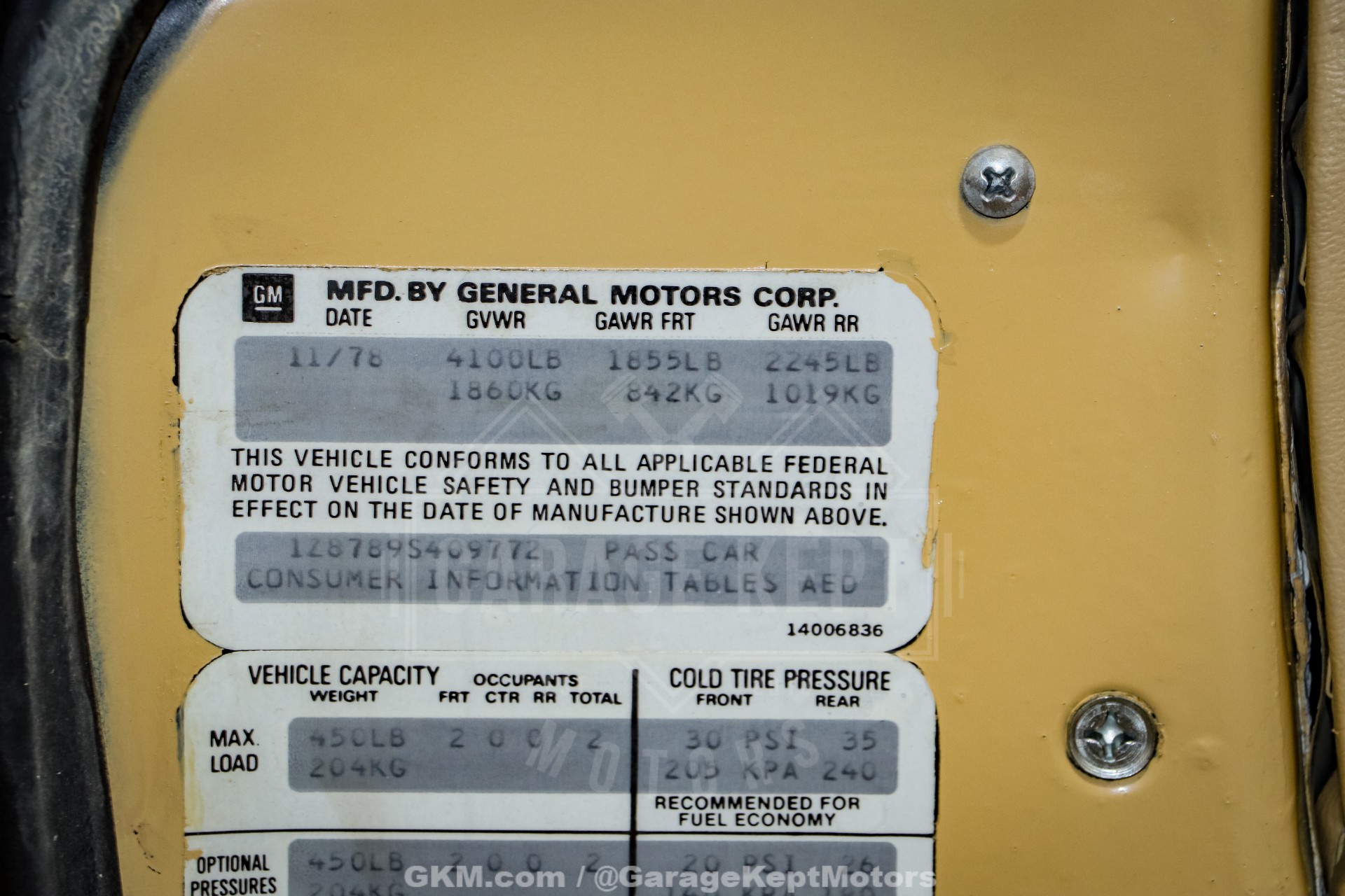 1979 Chevrolet Corvette 161