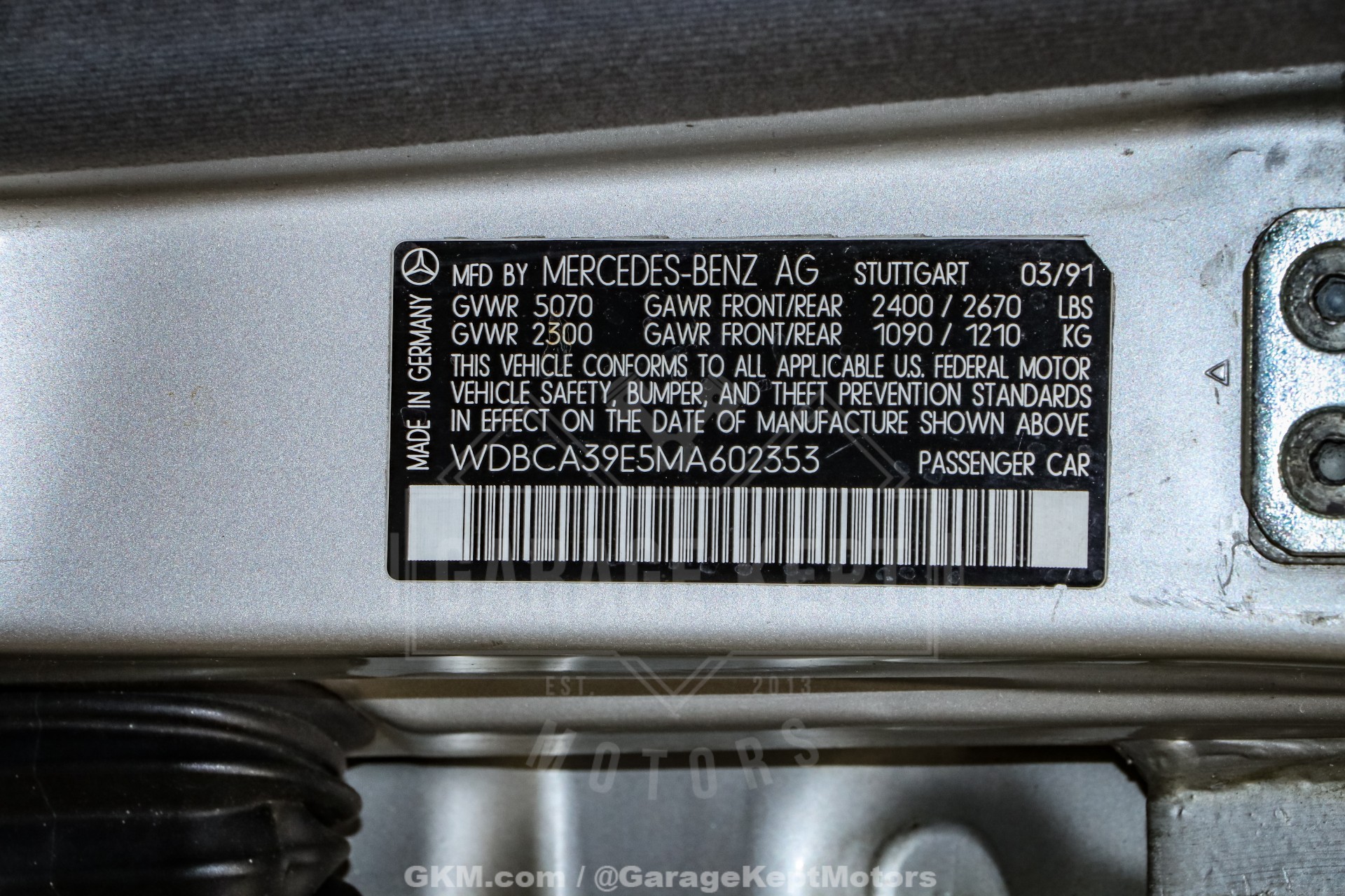 1991 Mercedes-Benz 560-Class 166