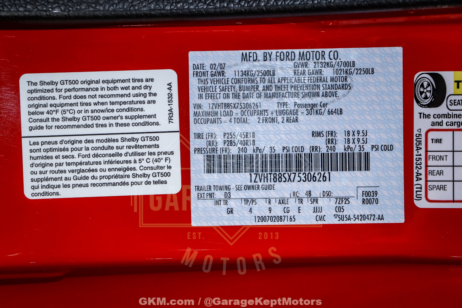 2007 Ford Shelby GT500 188