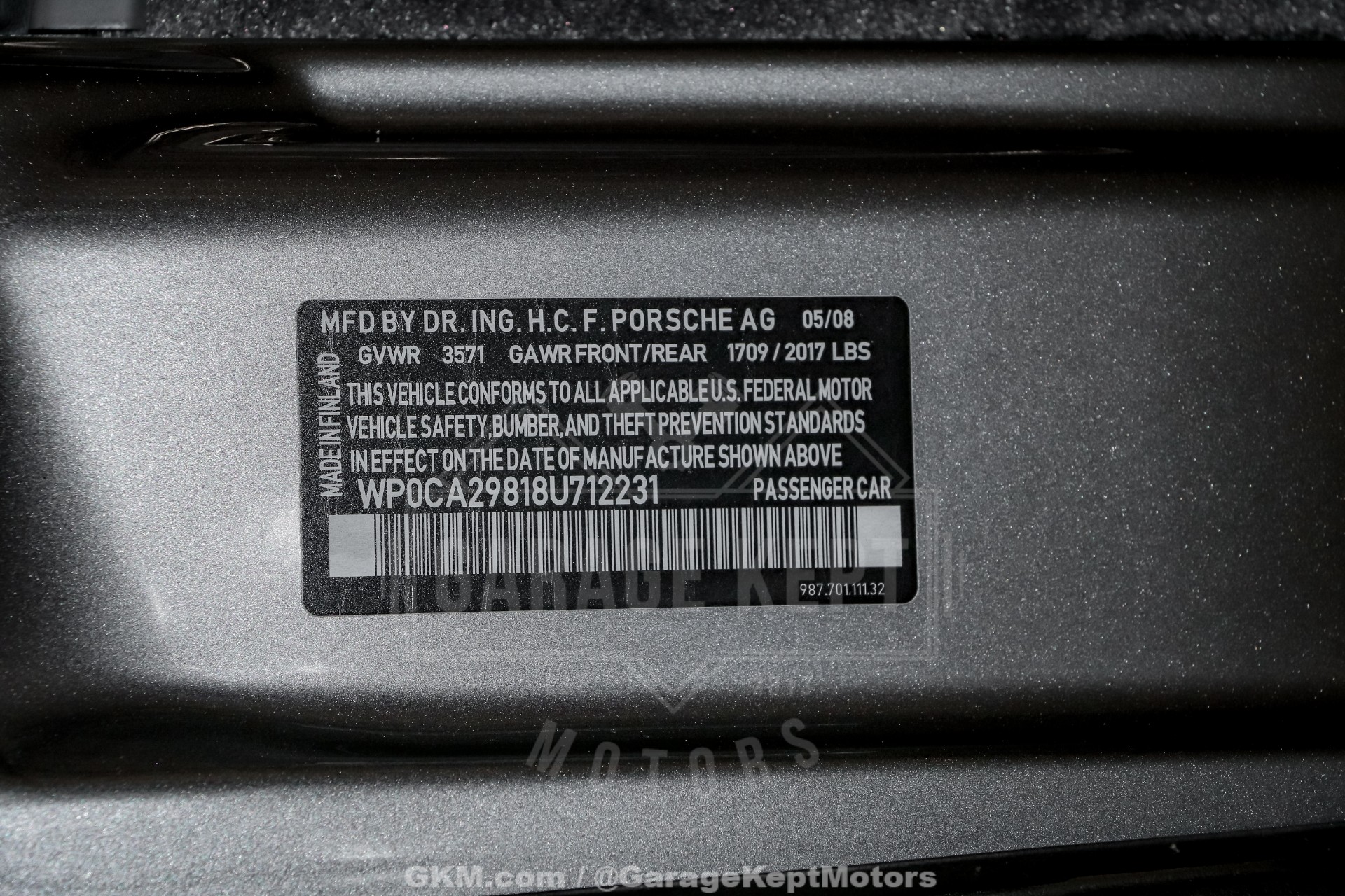 2008 Porsche Boxster 181