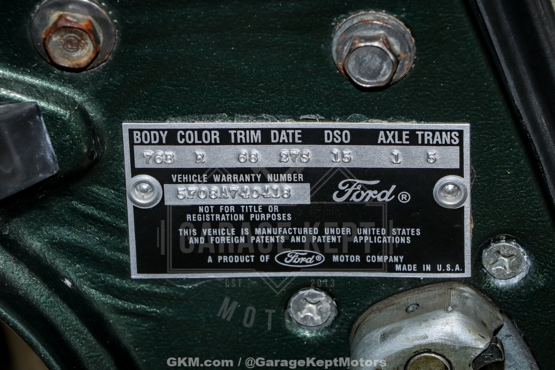 1965 Ford Mustang 169