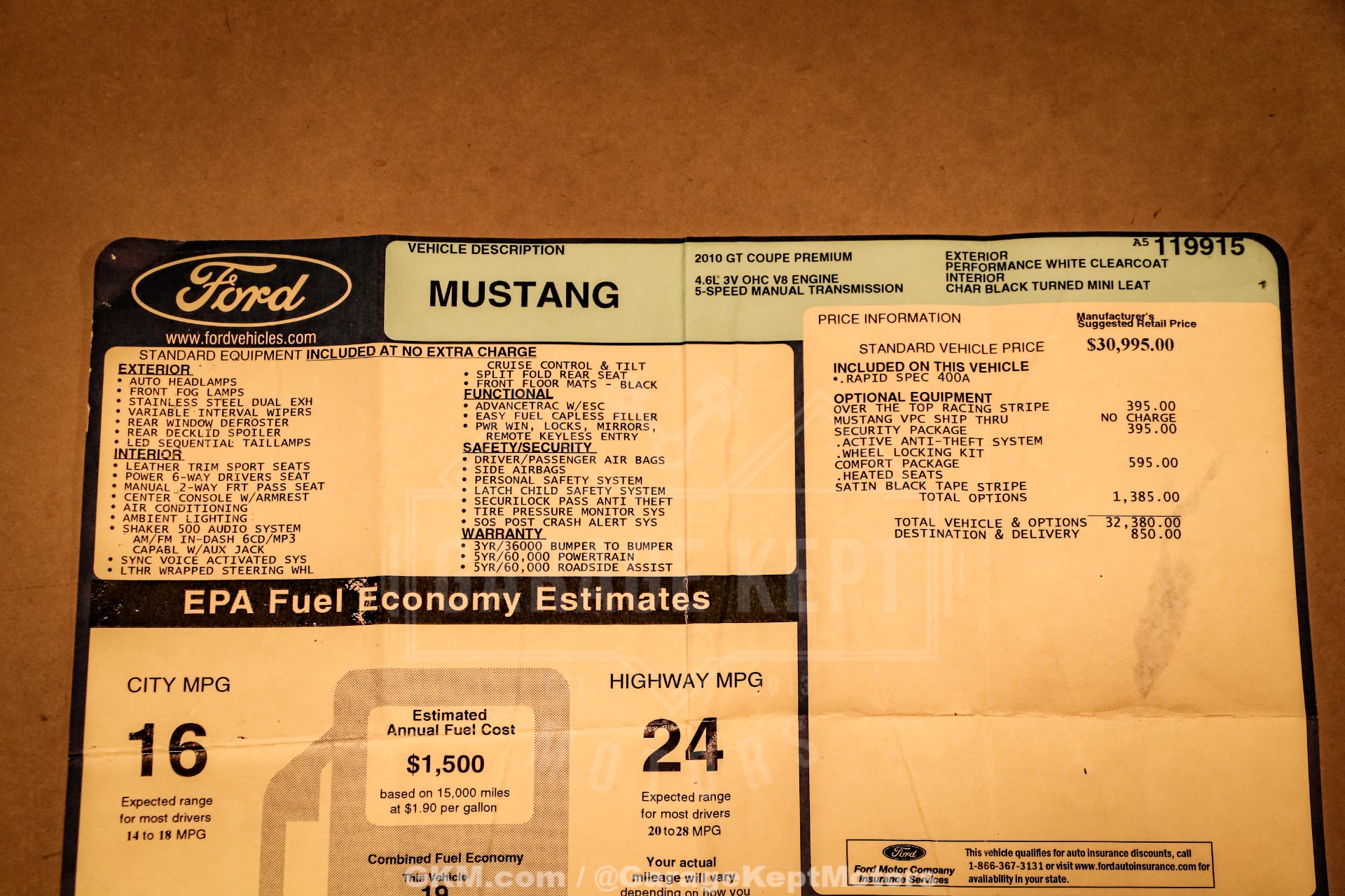 2010 Ford Mustang 193