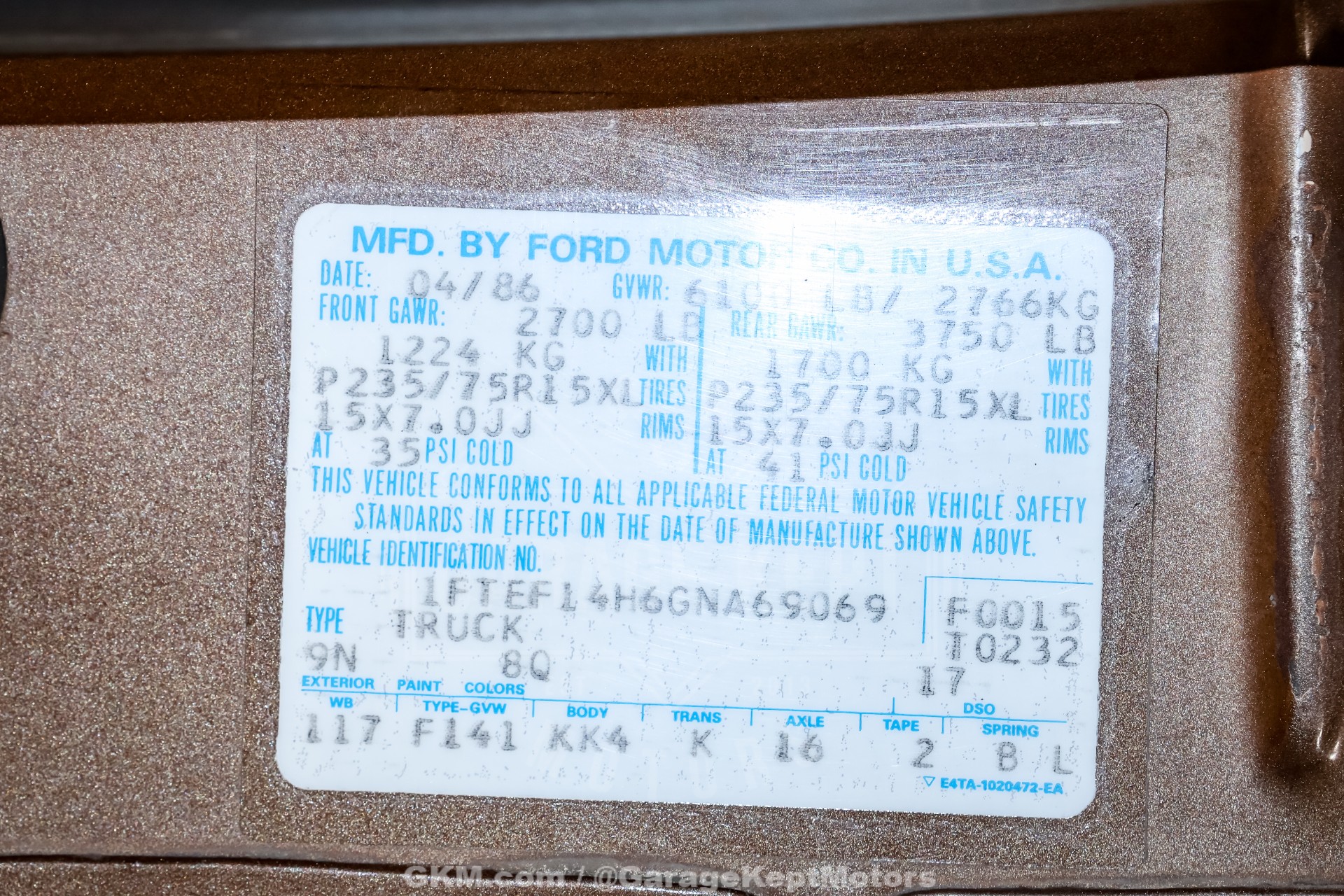 1986 Ford F-150 220