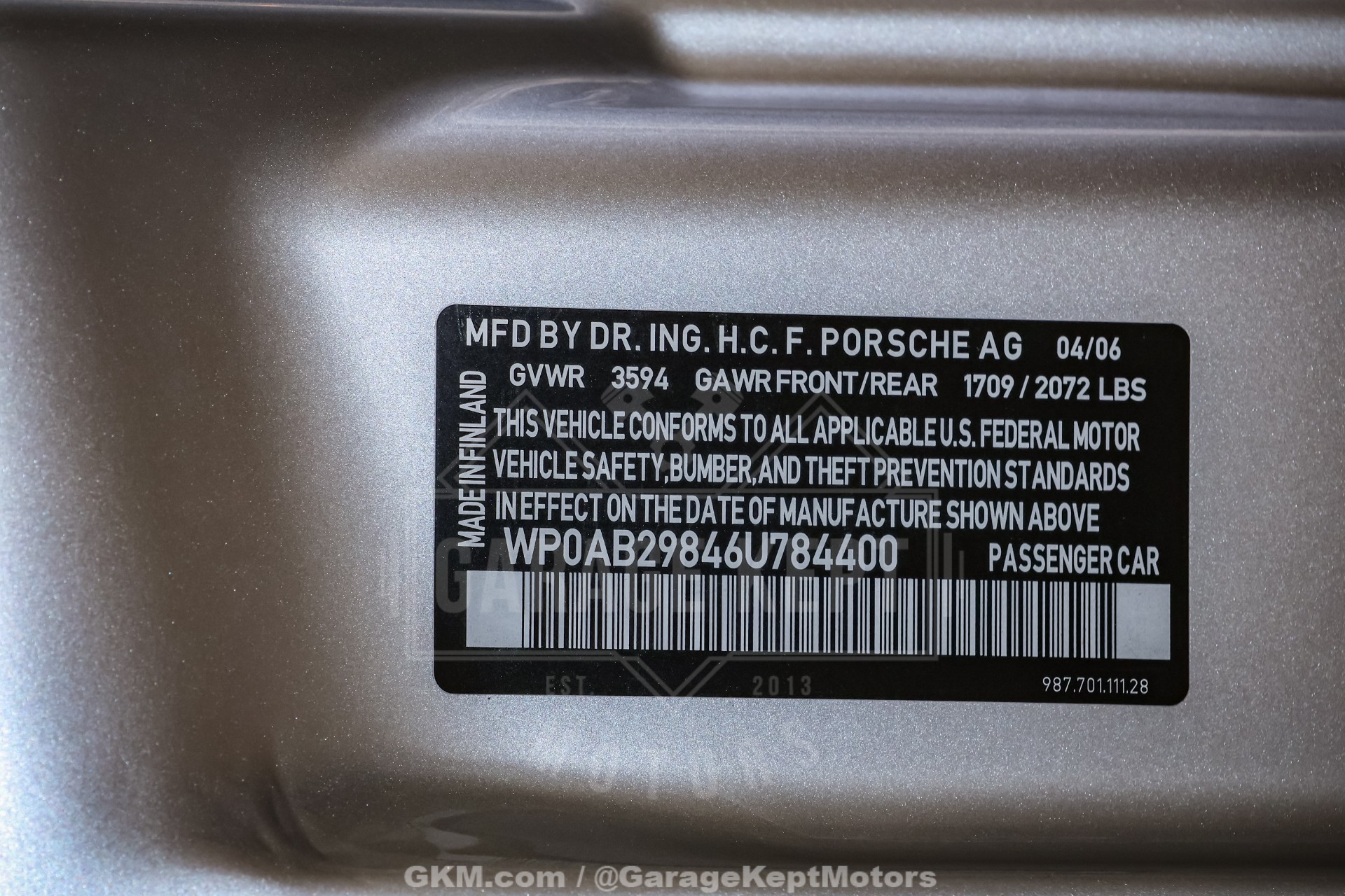 2006 Porsche Cayman 197