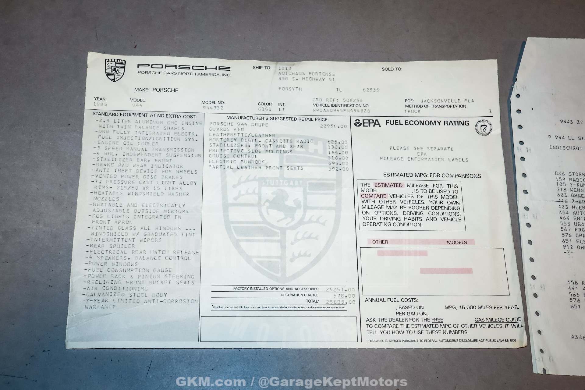 1985 Porsche 944 224