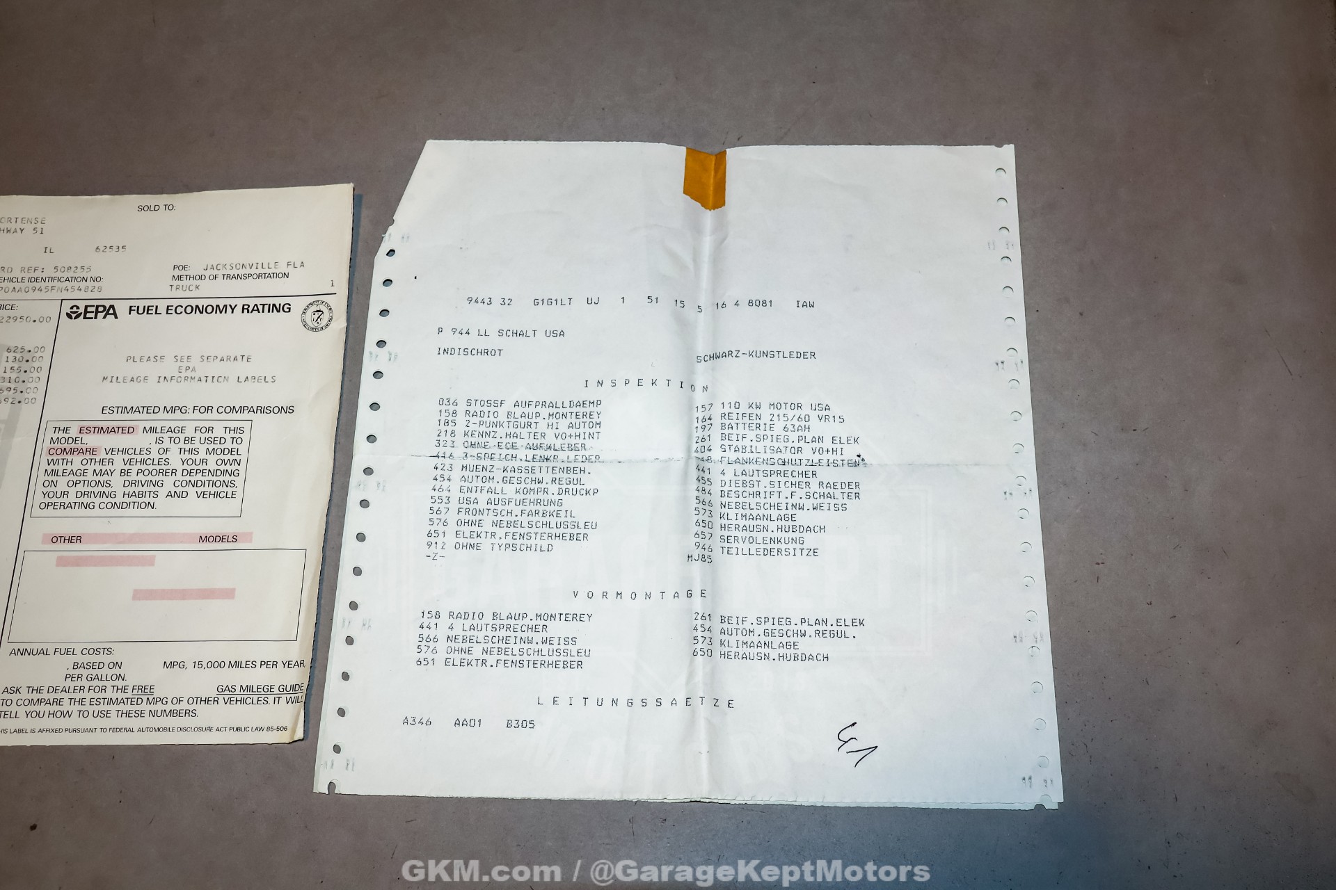 1985 Porsche 944 225
