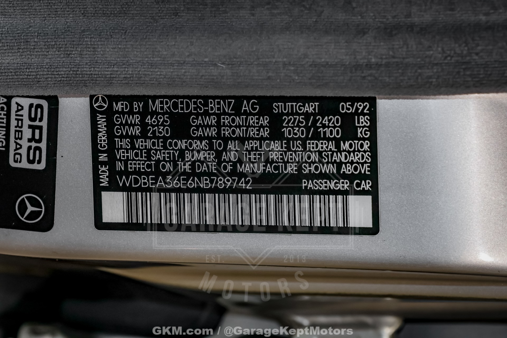 1992 Mercedes-Benz 500-Class 198