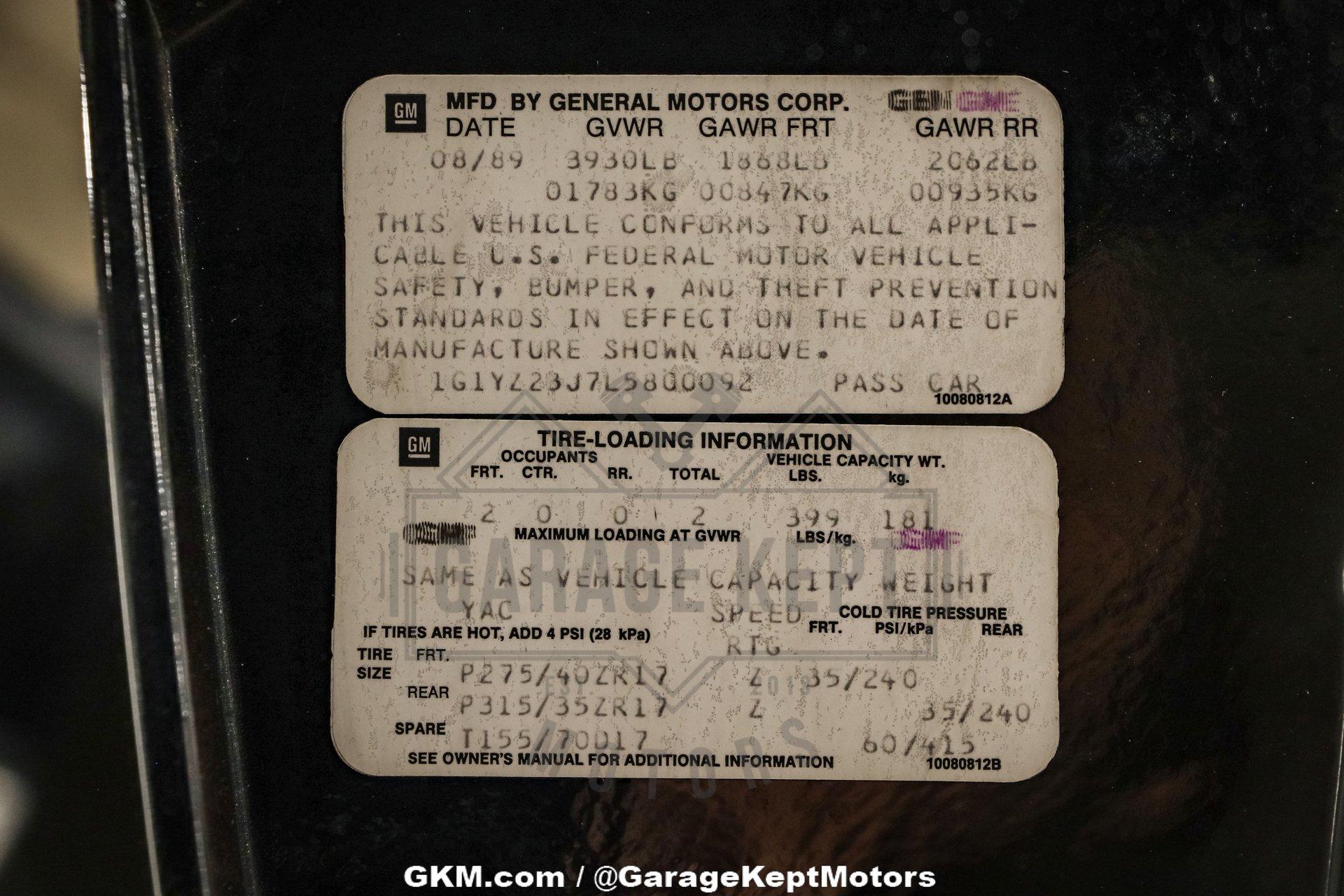 1990 Chevrolet Corvette ZR-1 146