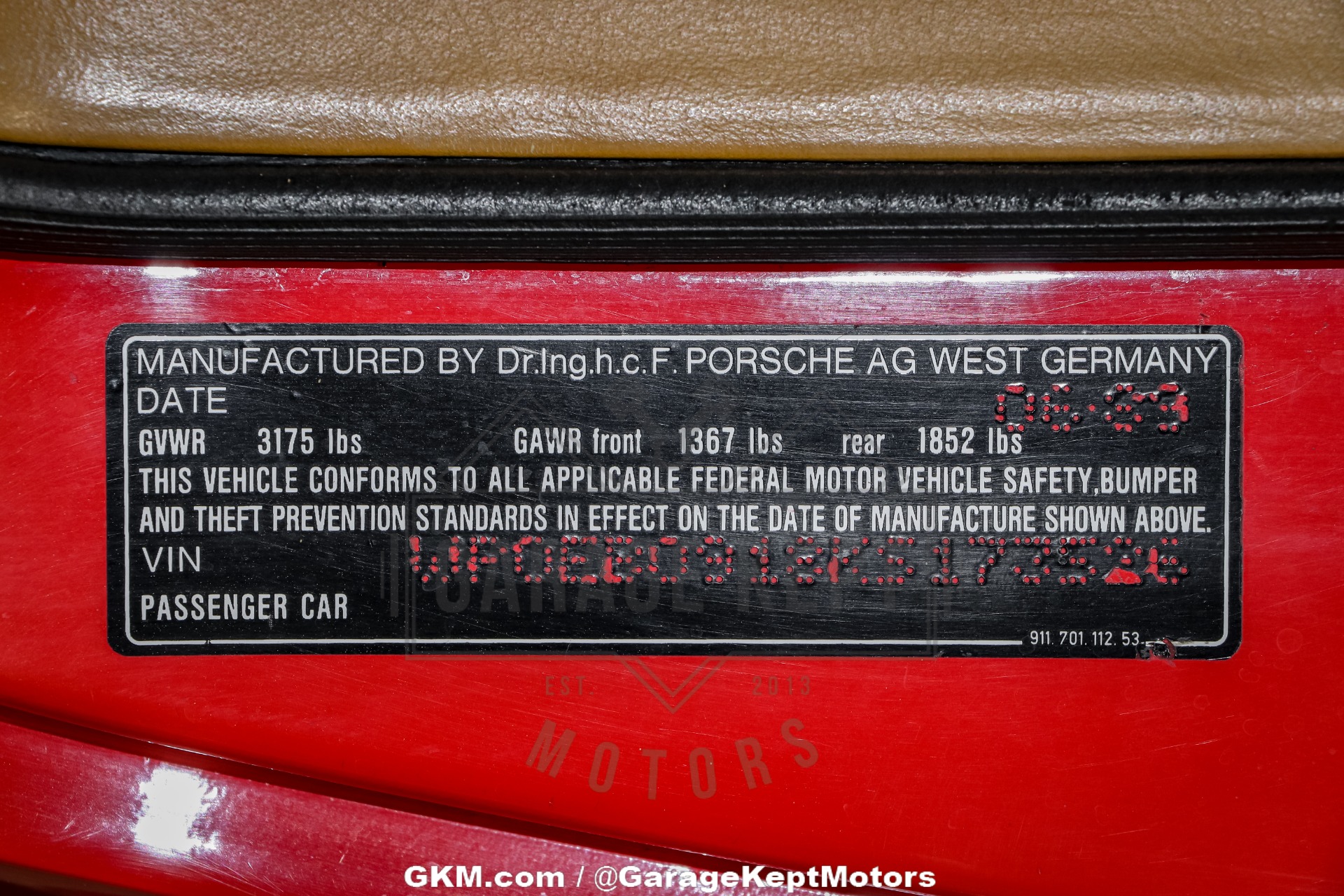 1989 Porsche 911 Carrera Speedster 107
