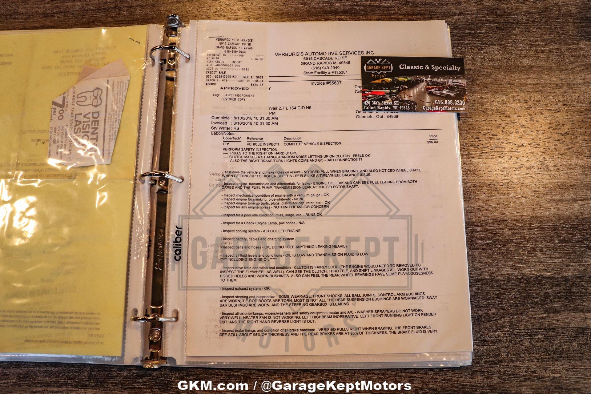 1968 Chevrolet Corvair Monza Convertible 185