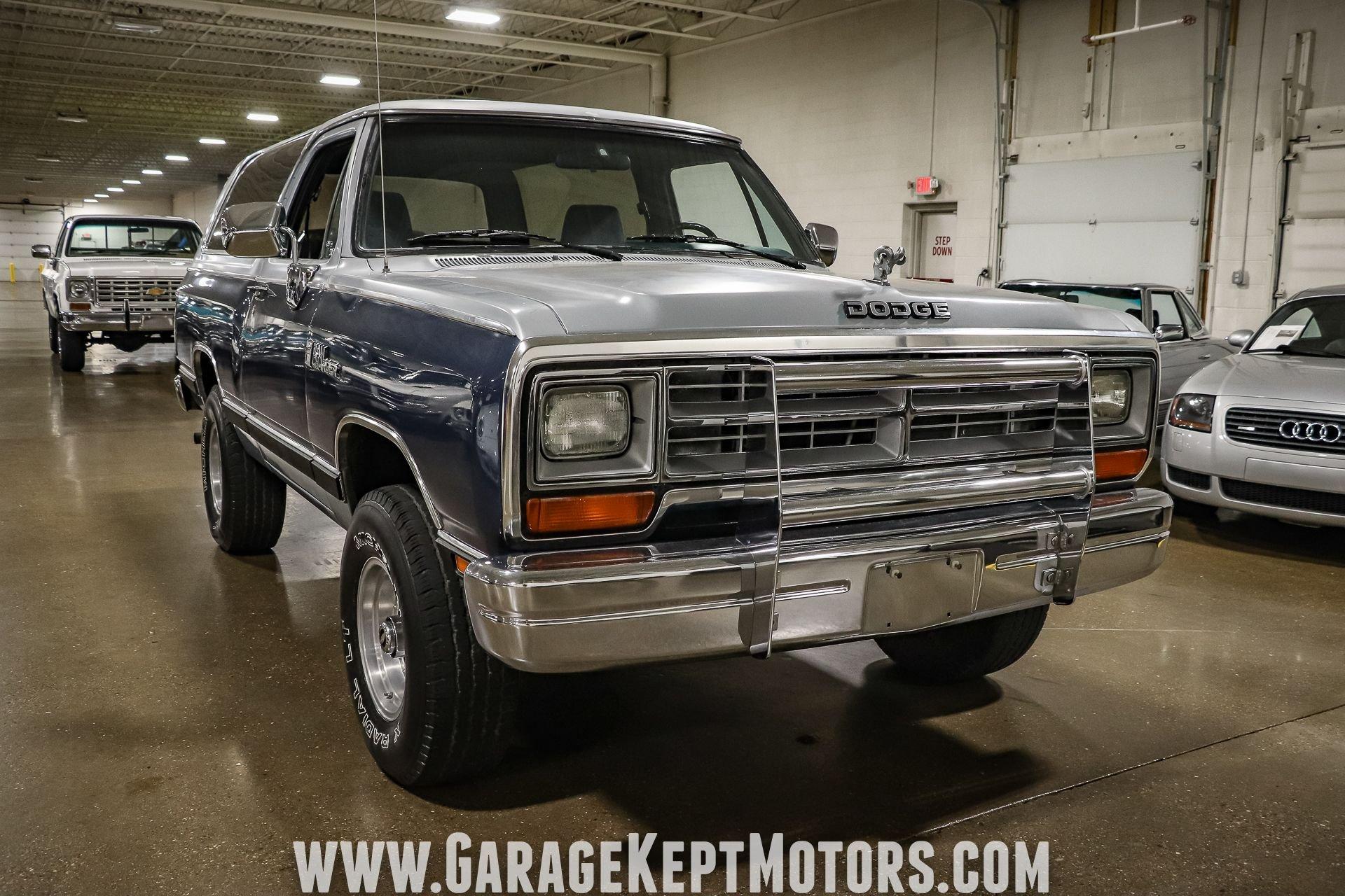 Used 1989 Dodge Ramcharger AW-100 For Sale (Sold) | Garage