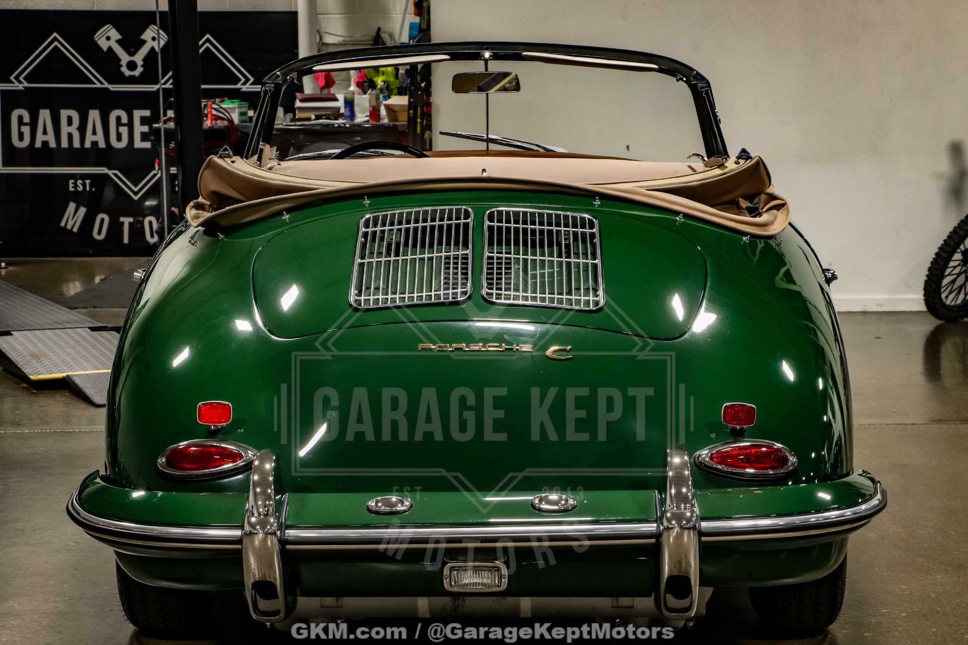 Miniature Wiking Porsche 356 160/1 D - Gris Clair / Vert - Fenêtre Divisée - Neuve